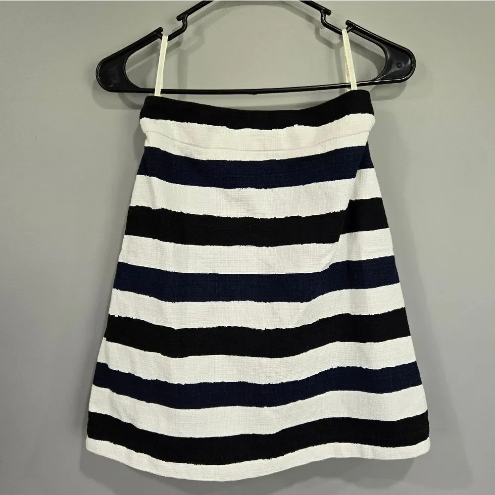 🐢 Kate Spade Skirt The Rules! Black white and navy lined skirt.  Size 2.